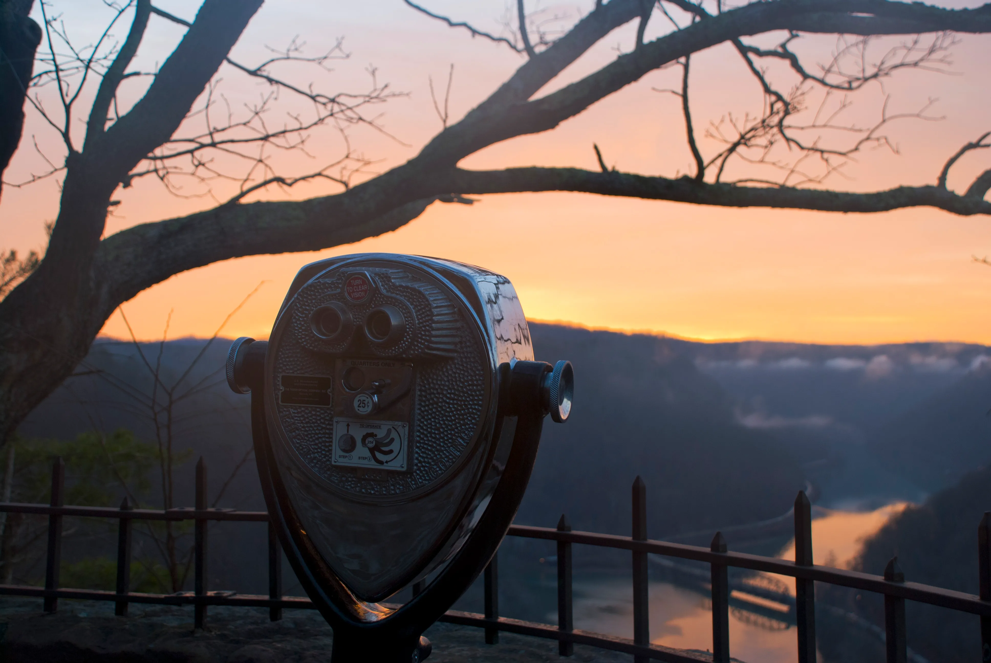 Watch a Sunrise at Hawks Nest Overlook
