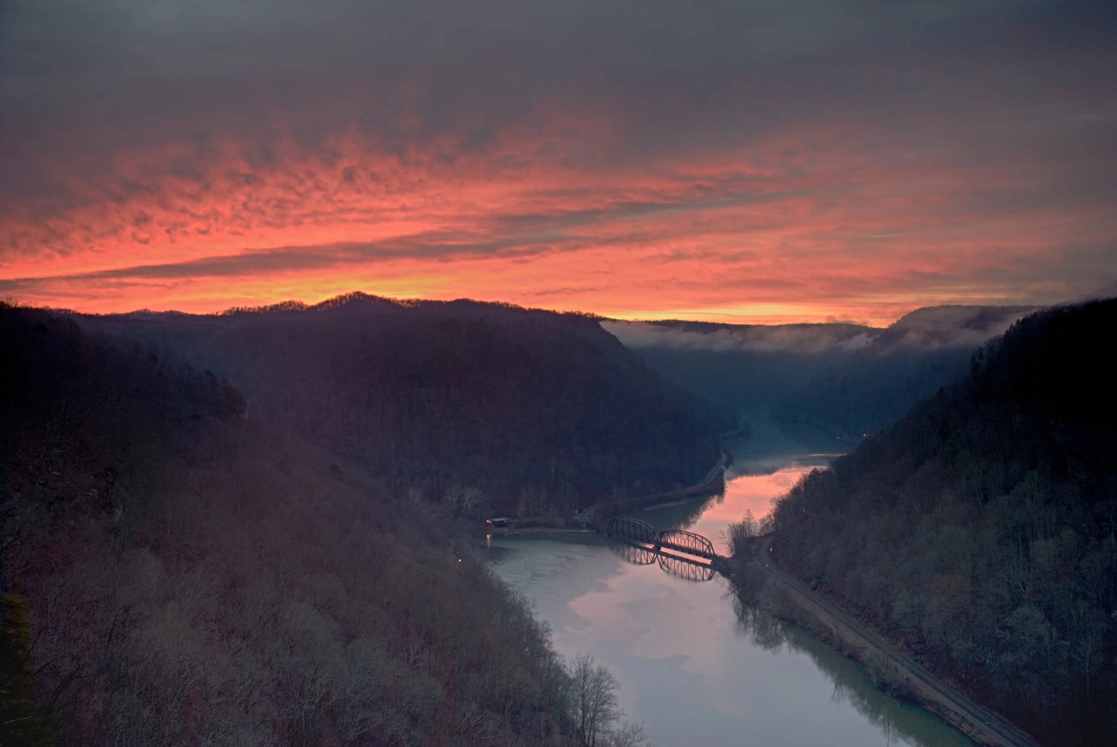 Watch a Sunrise at Hawks Nest Overlook
