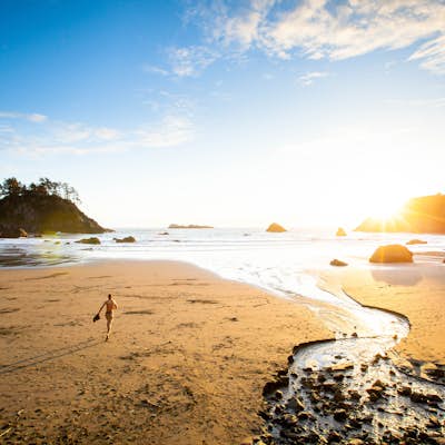 Watch a Sunset at College Cove Beach