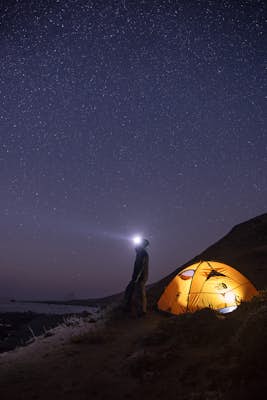 Night Photography at Devil's Gate, Lost Coast