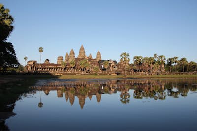 Experience the sunset at Angkor Wat