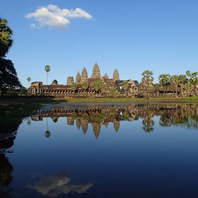 Experience the sunset at Angkor Wat