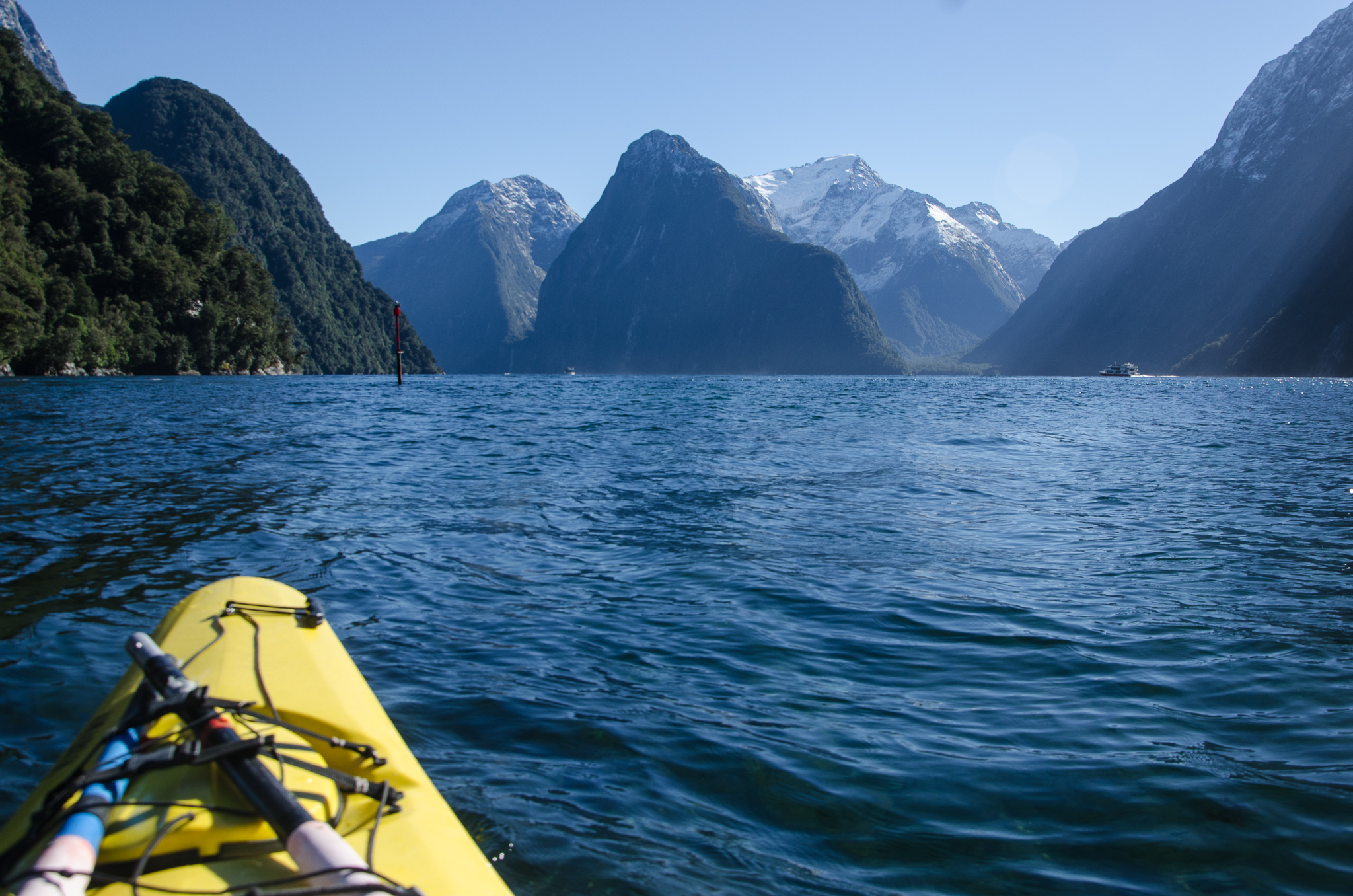 Kayak to Lady Bowen Falls in Milford Sound