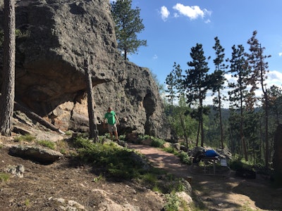 Camp at Sylvan Lake Campground, Sylvan Lake Campground