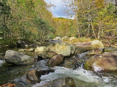 Hike Bear Church Rock via the Graves Mill Trail, Graves Mill Parking Area