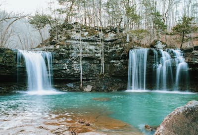 Richland Falls and Twin Falls of Richland Creek