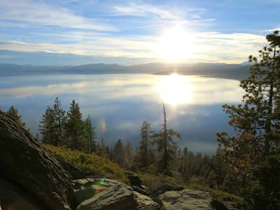 Capture the Sunset Over Lake Tahoe from Stateline Fire Lookout