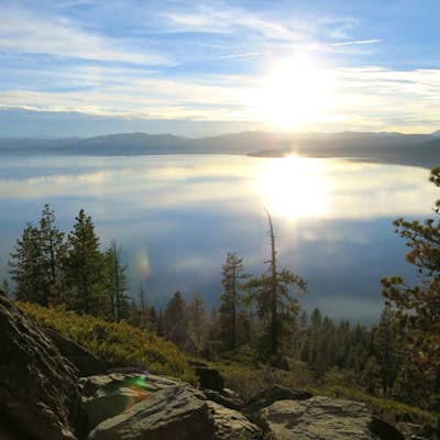 Capture the Sunset Over Lake Tahoe from Stateline Fire Lookout
