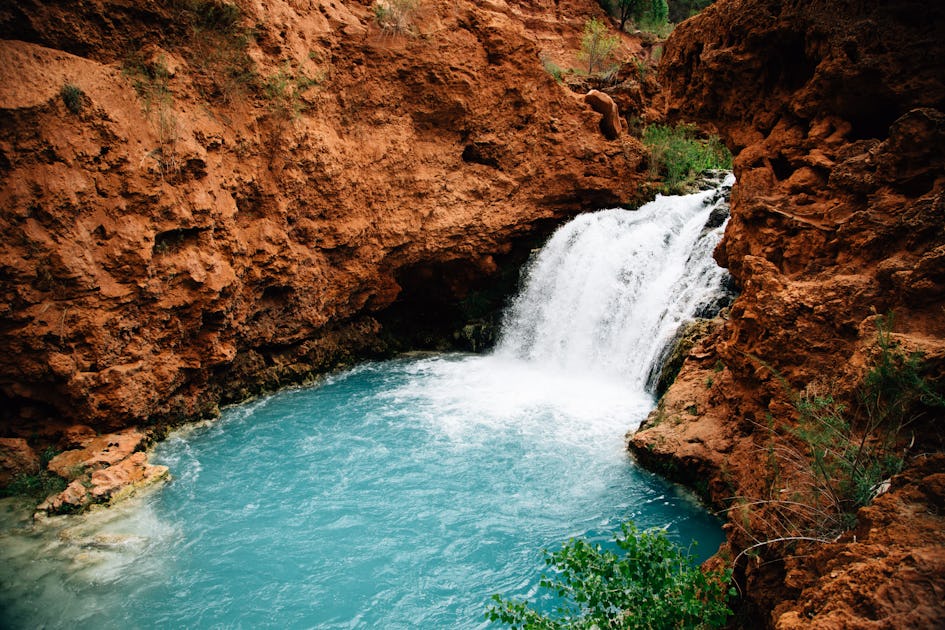 Hidden Falls in the Havasupai Reservation, Supai, Arizona