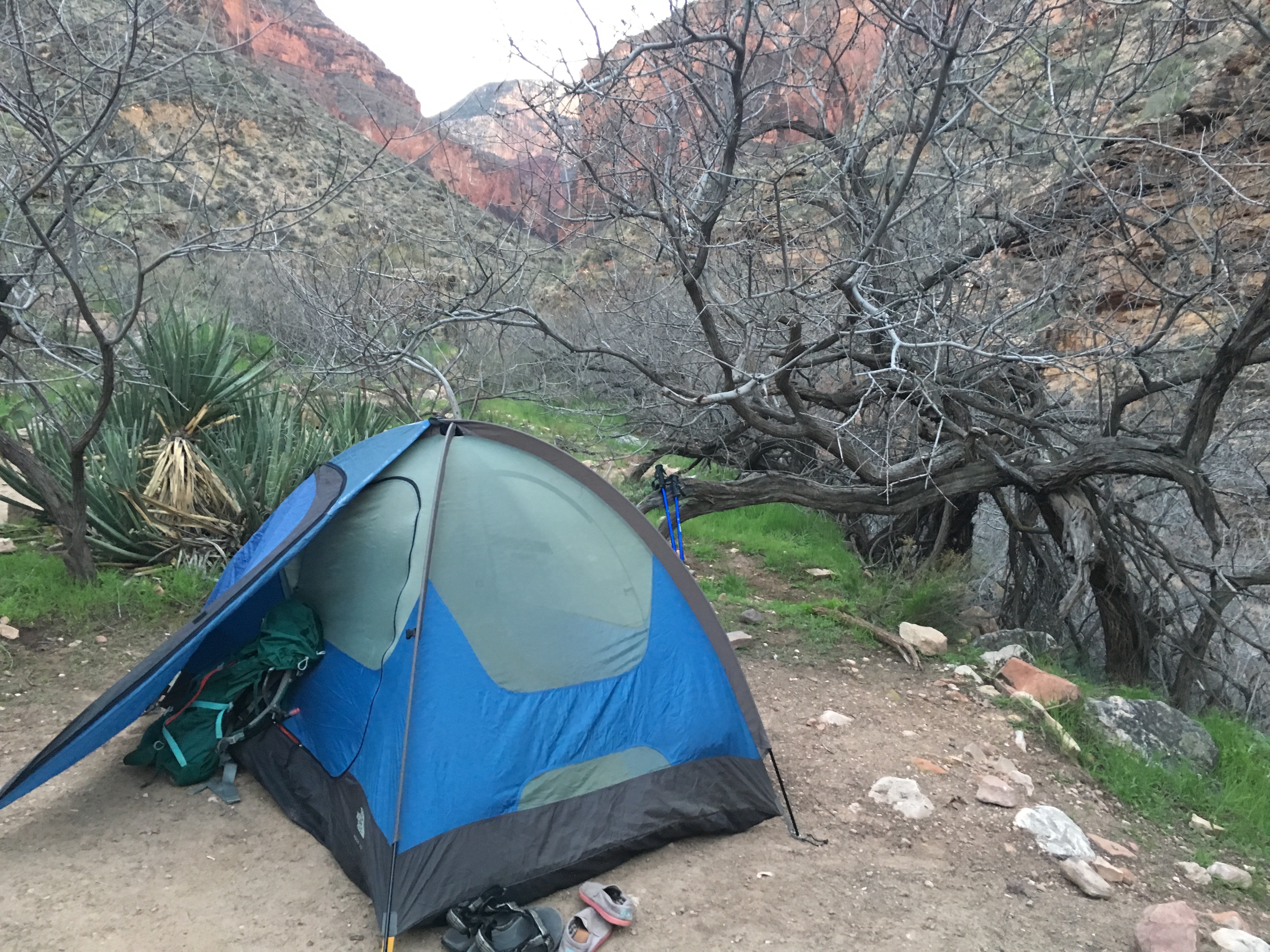 Backpack Hermit Trail into the Grand Canyon