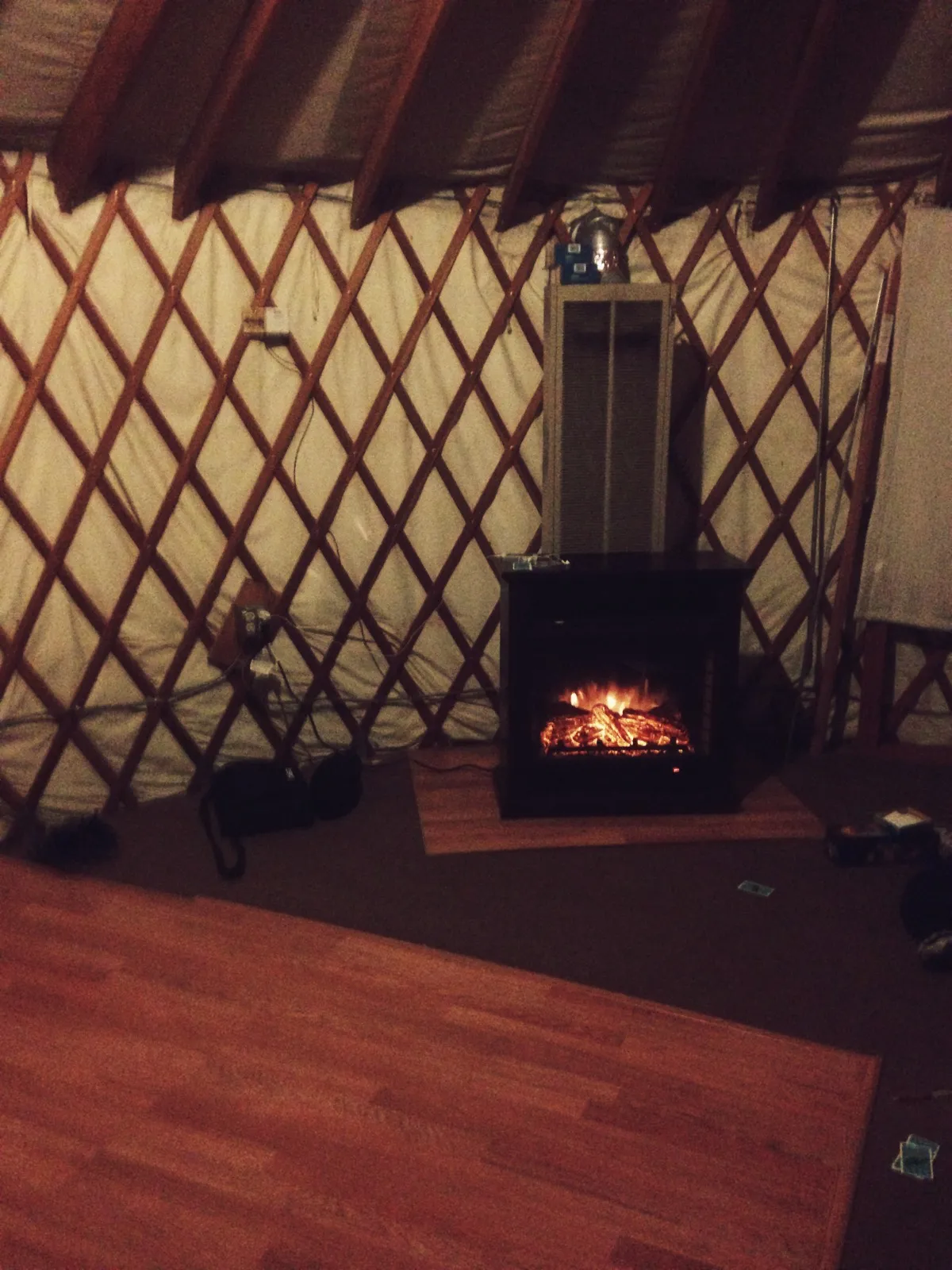 Camp at the Rockport State Park Yurts