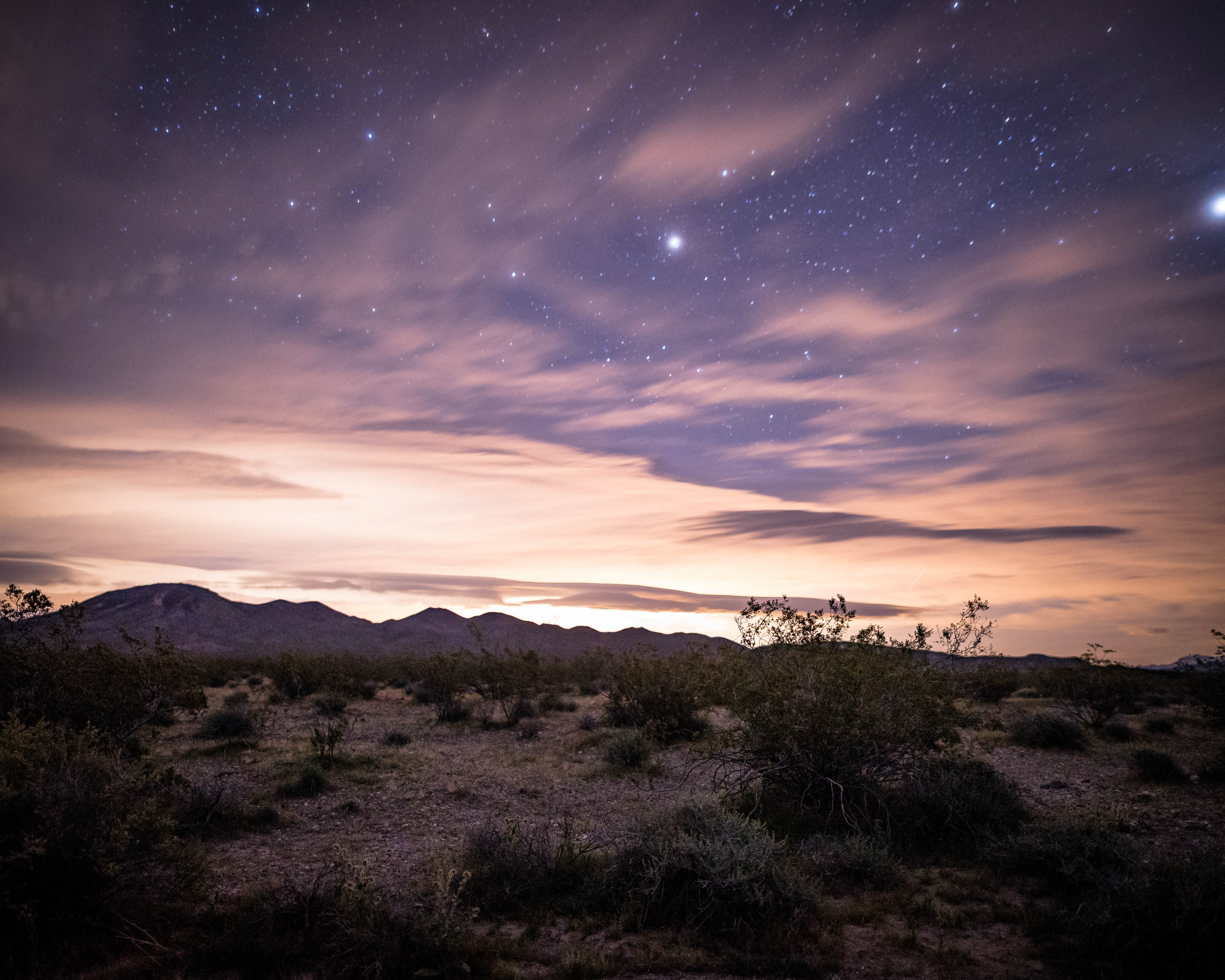Camp in the Greenwater Valley in Death Valley NP