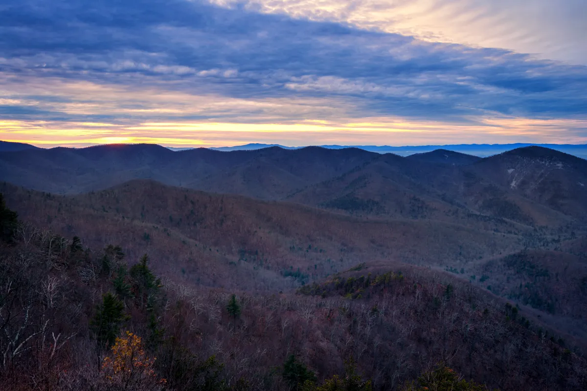 Photograph Brown Mountain Overlook