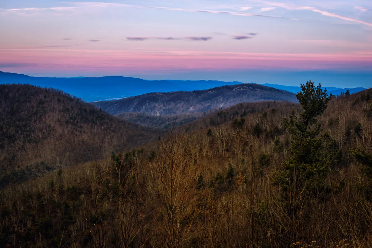 Photograph Brown Mountain Overlook