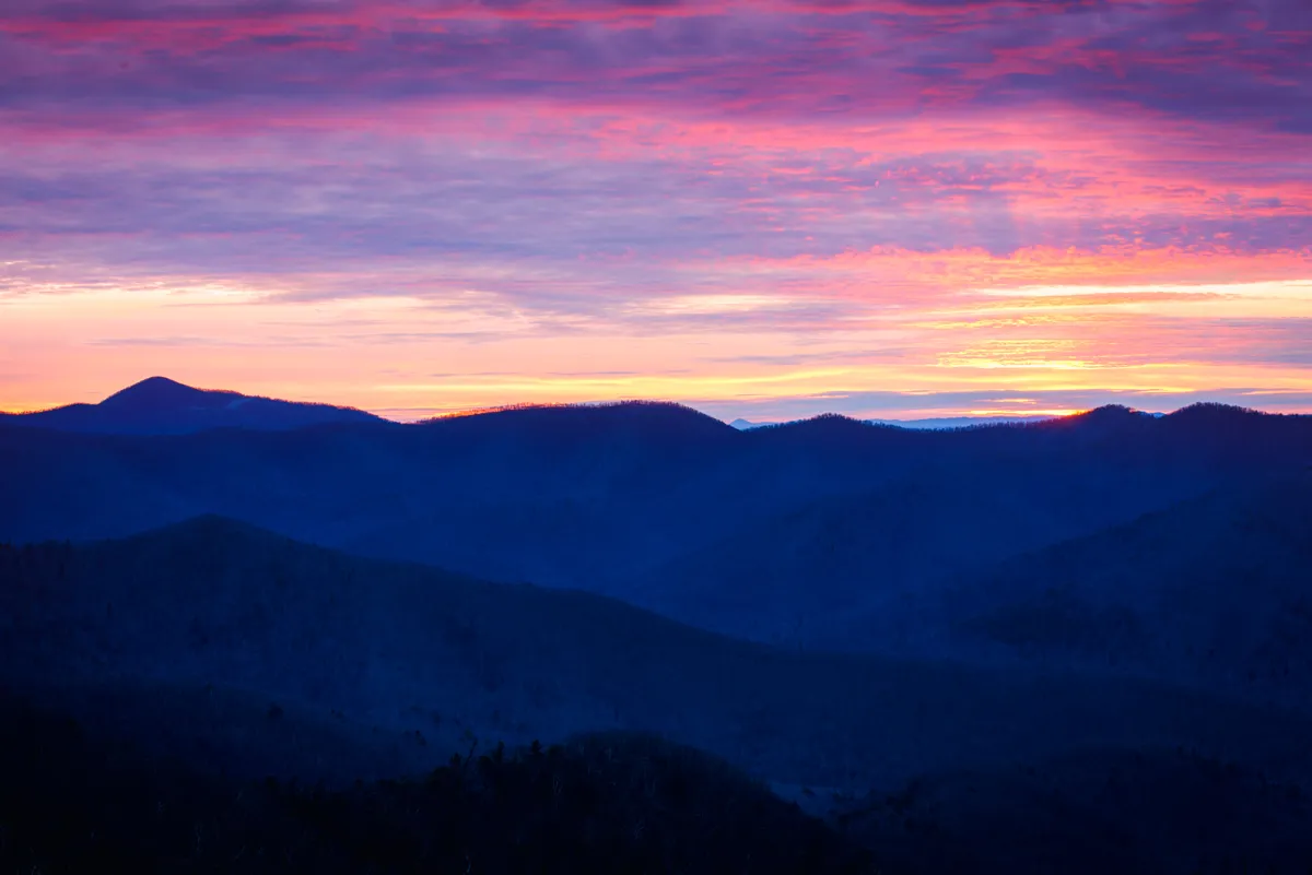 Photograph Brown Mountain Overlook