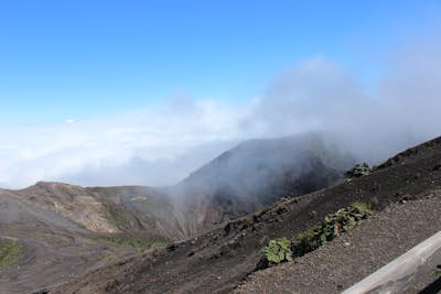 Walking around Volcan Irazu