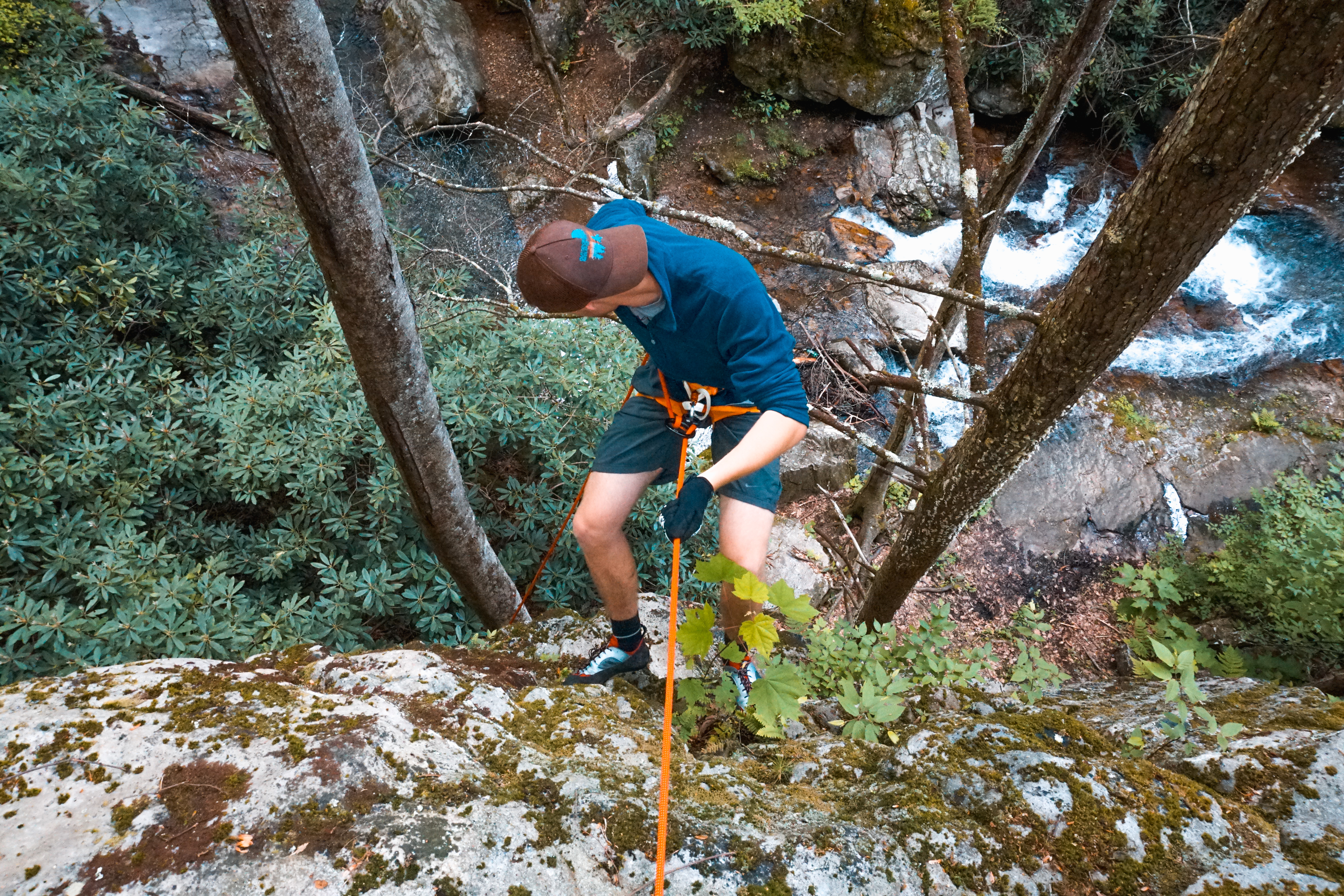 Climb at Blue Hole Falls