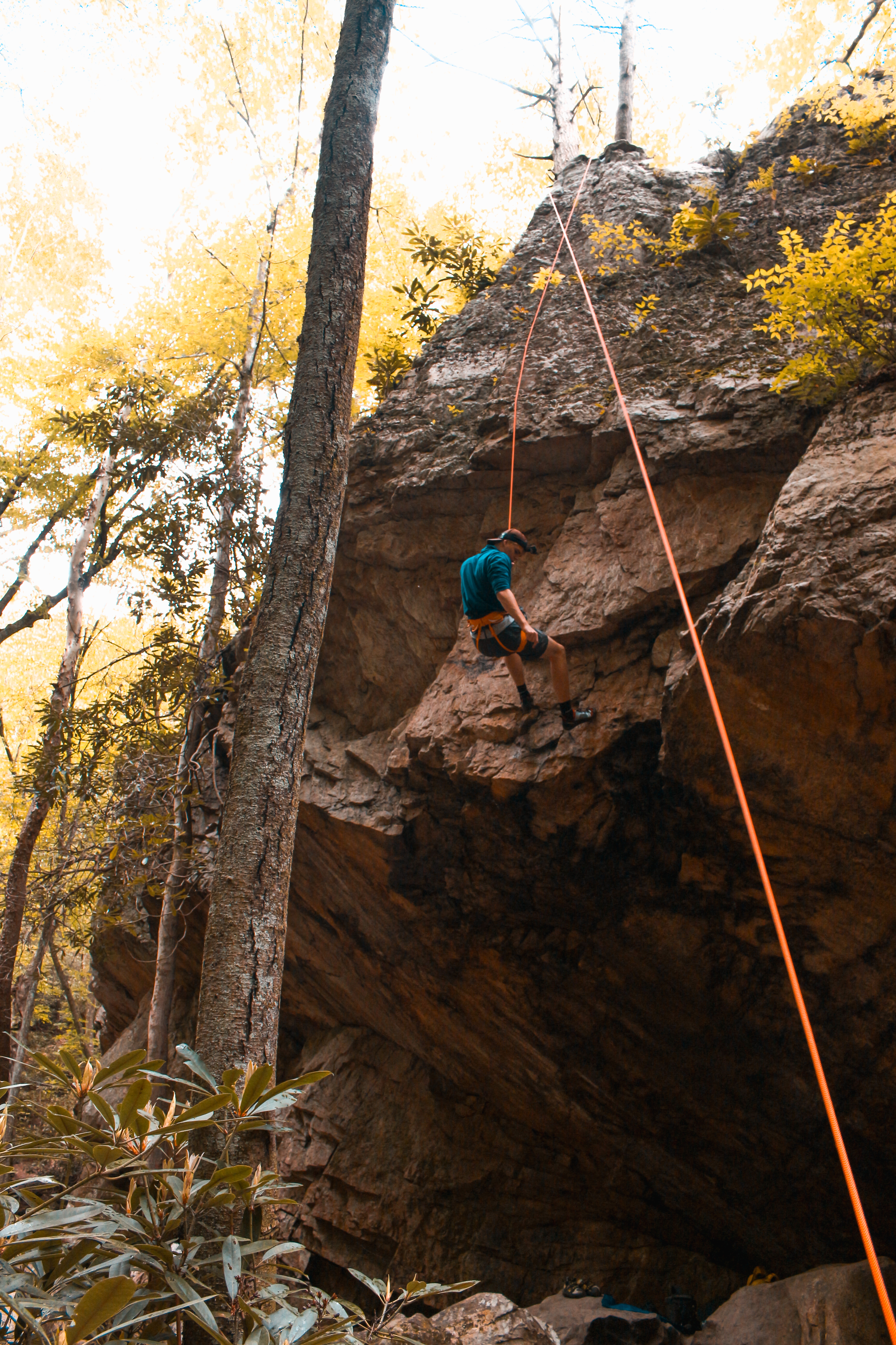 Climb at Blue Hole Falls