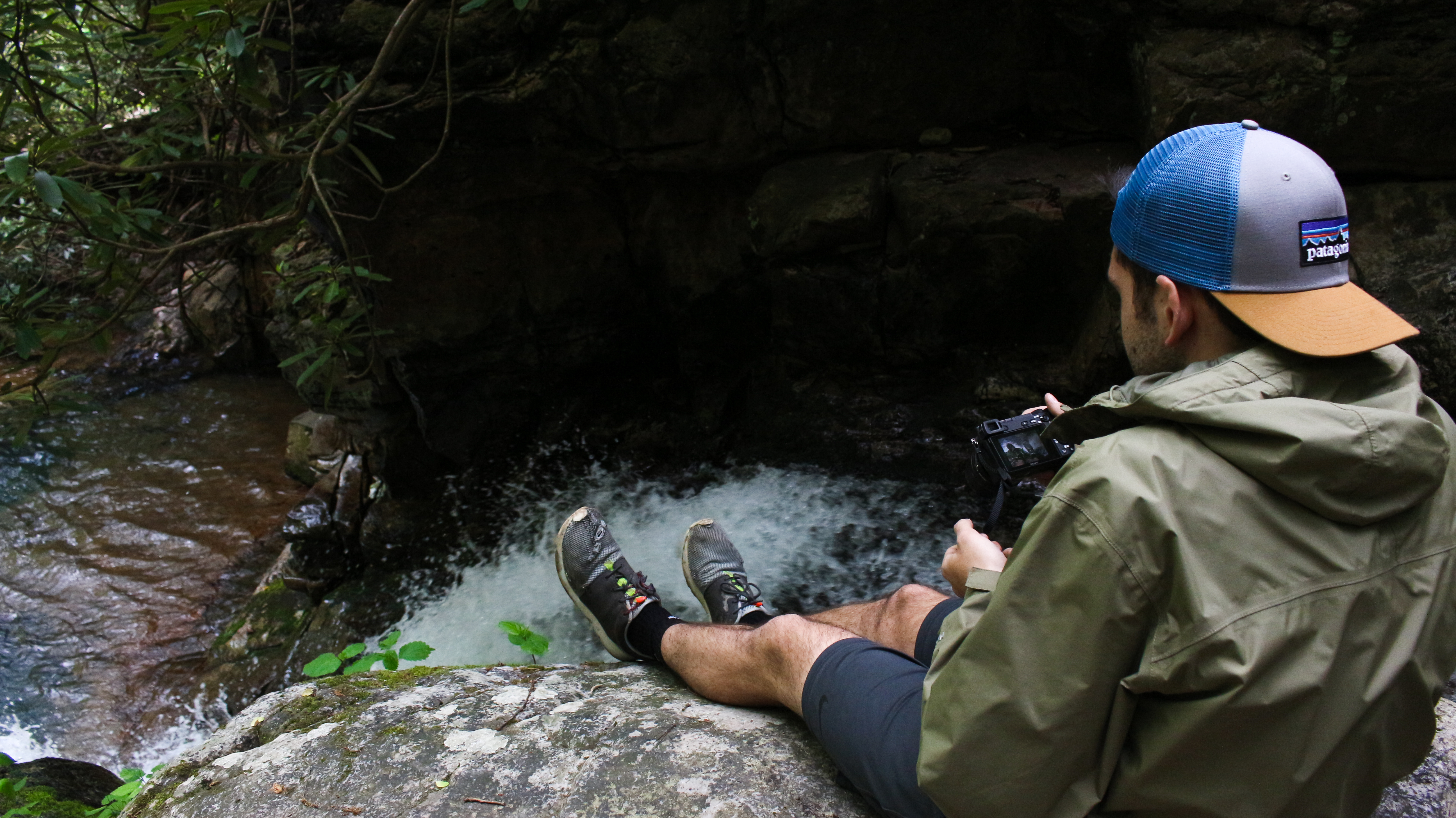 Climb at Blue Hole Falls