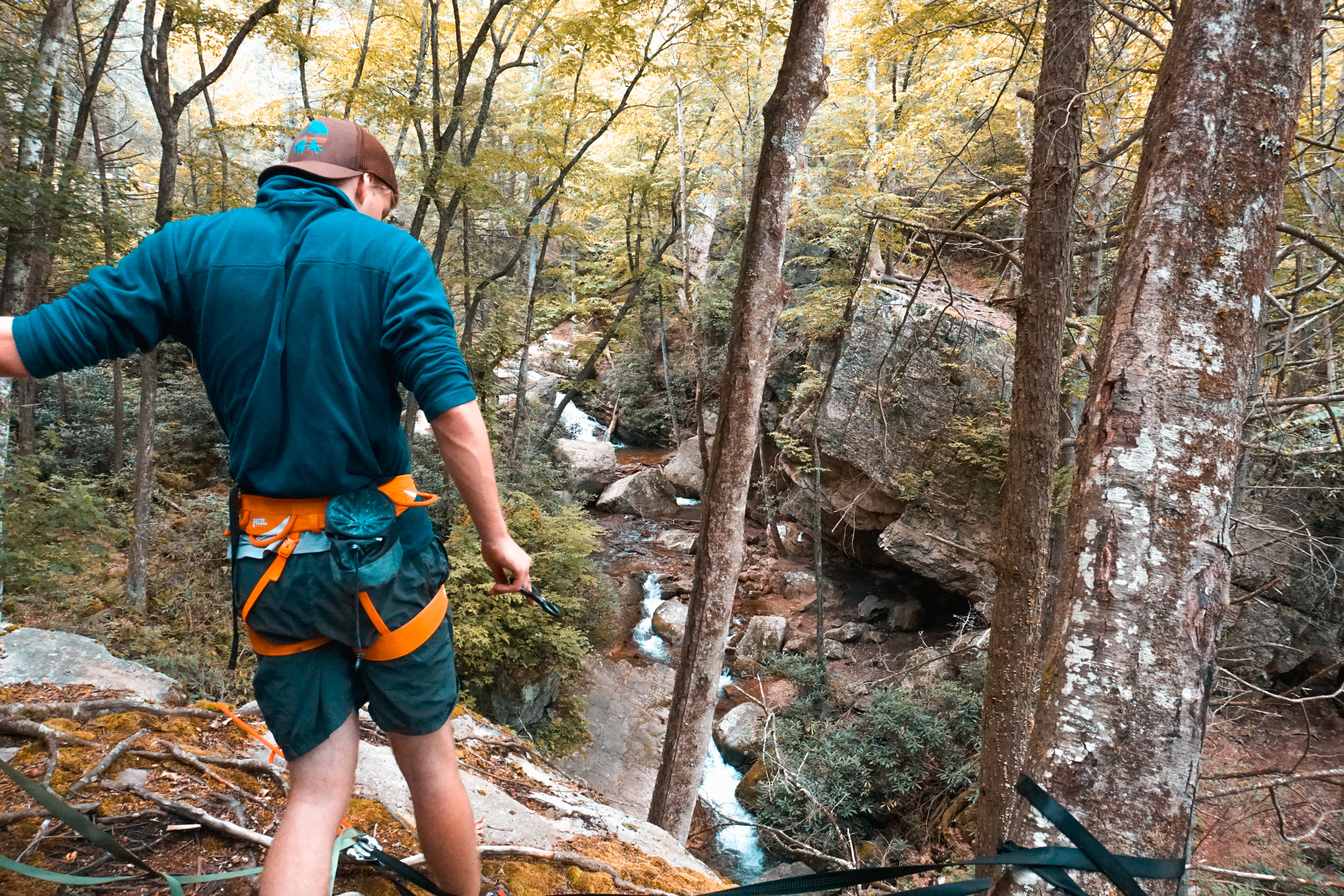 Climb at Blue Hole Falls