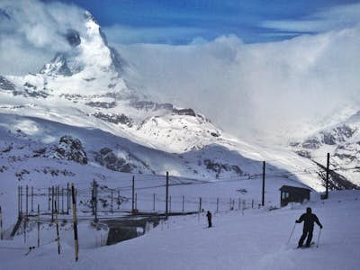 Ski Beneath the Matterhorn in Zermatt, Switzerland