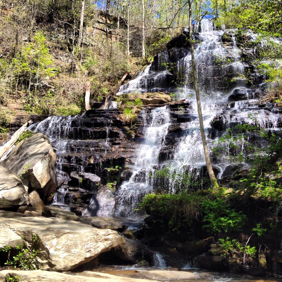 Hike to Issaqueena Falls and Stumphouse Tunnel, Walhalla, South Carolina