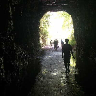 Hike to Issaqueena Falls and Stumphouse Tunnel