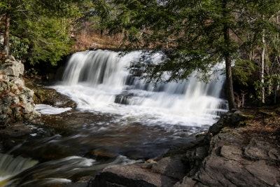 Hike to Choke Creek Falls, Phelps Road Parking, Pinchot State Forest