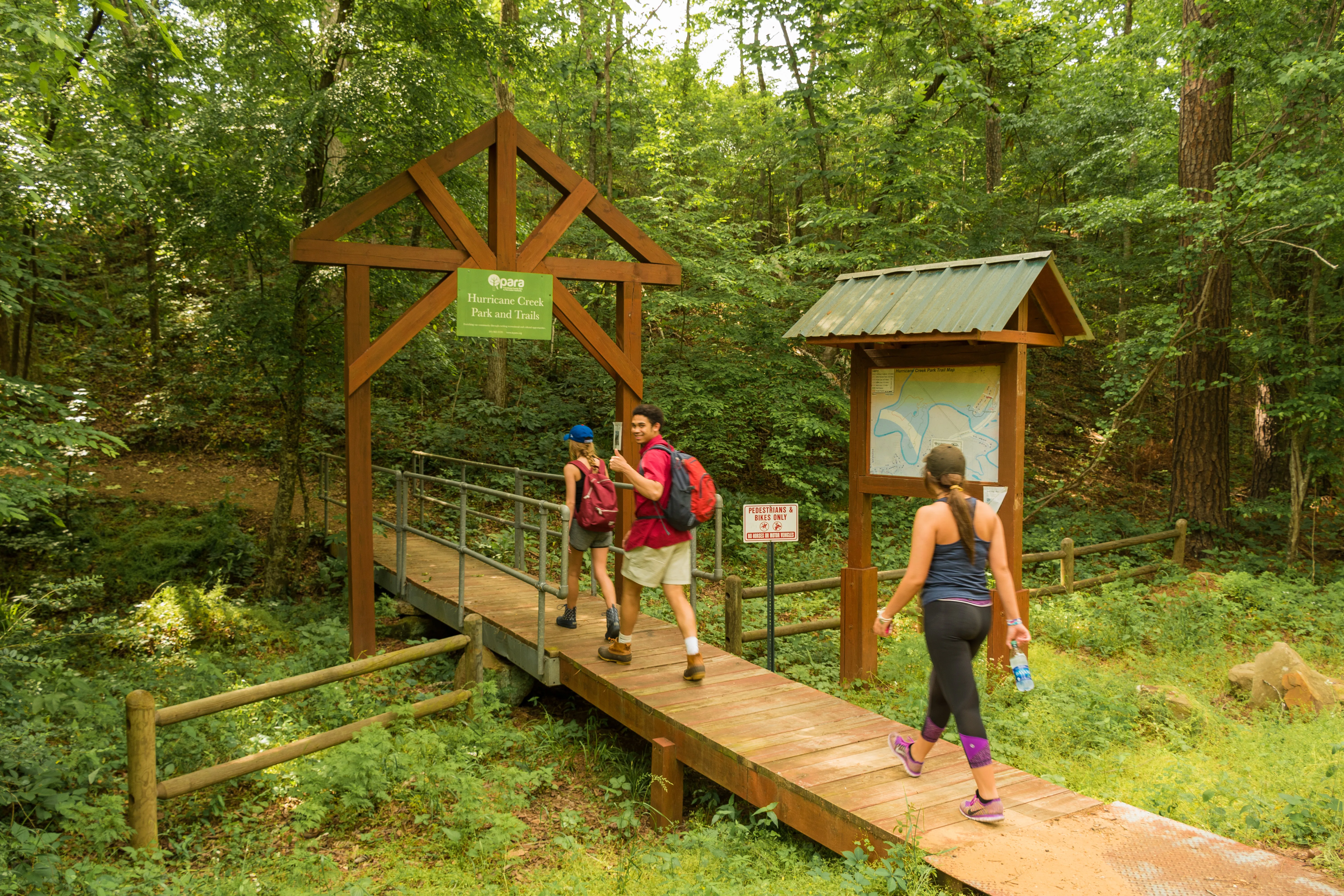 Hike through Hurricane Creek Park