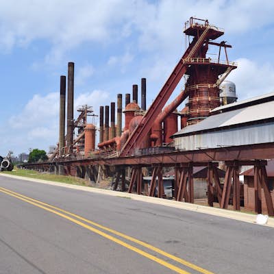Bike to Sloss Furnace from Railroad Park