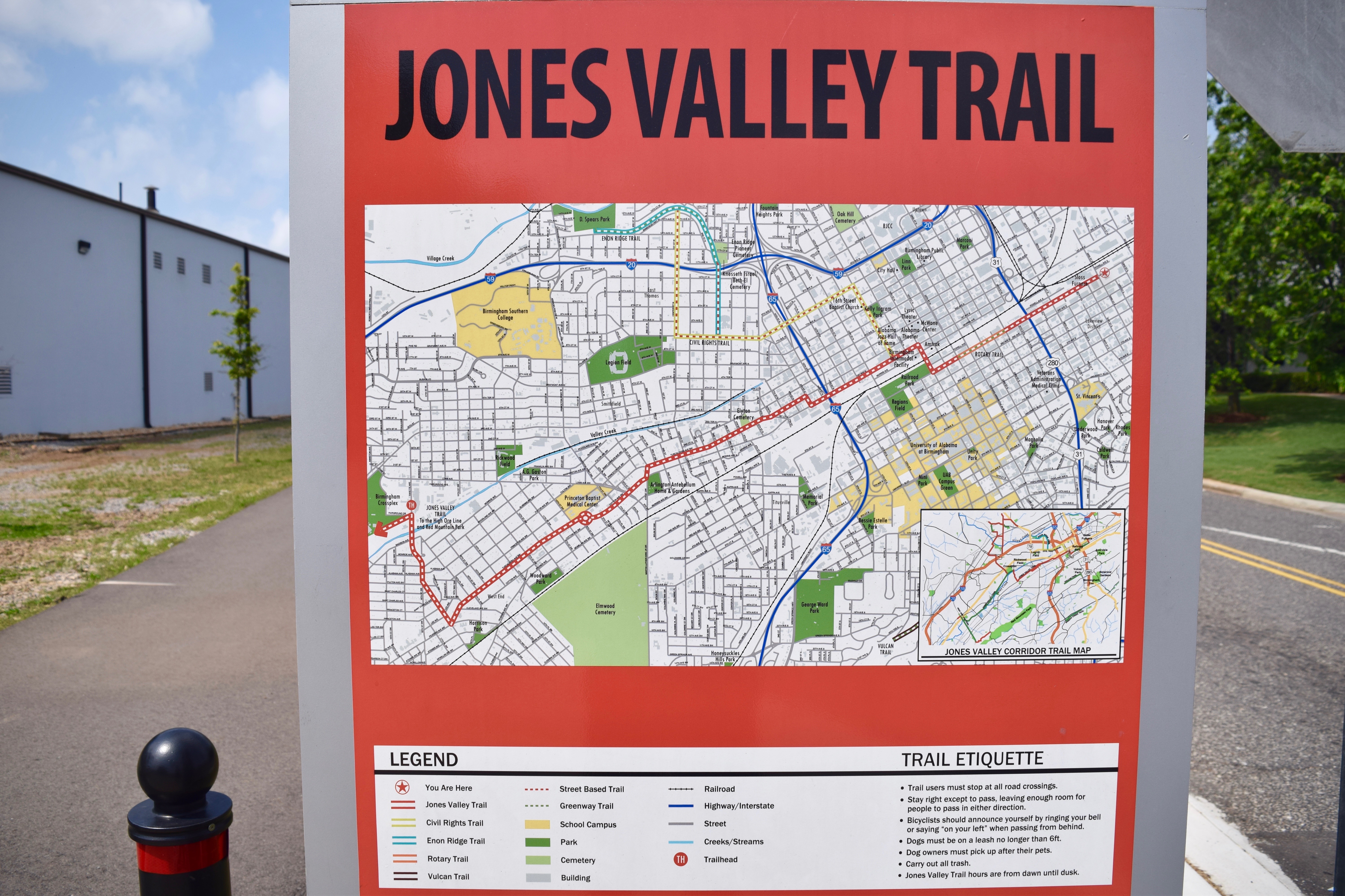 Bike to Sloss Furnace from Railroad Park