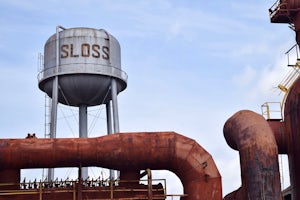 Bike to Sloss Furnace from Railroad Park