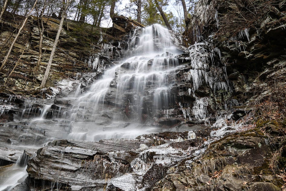 Hike to Angel Falls in Loyalsock State Forest, Muncy Valley, Pennsylvania