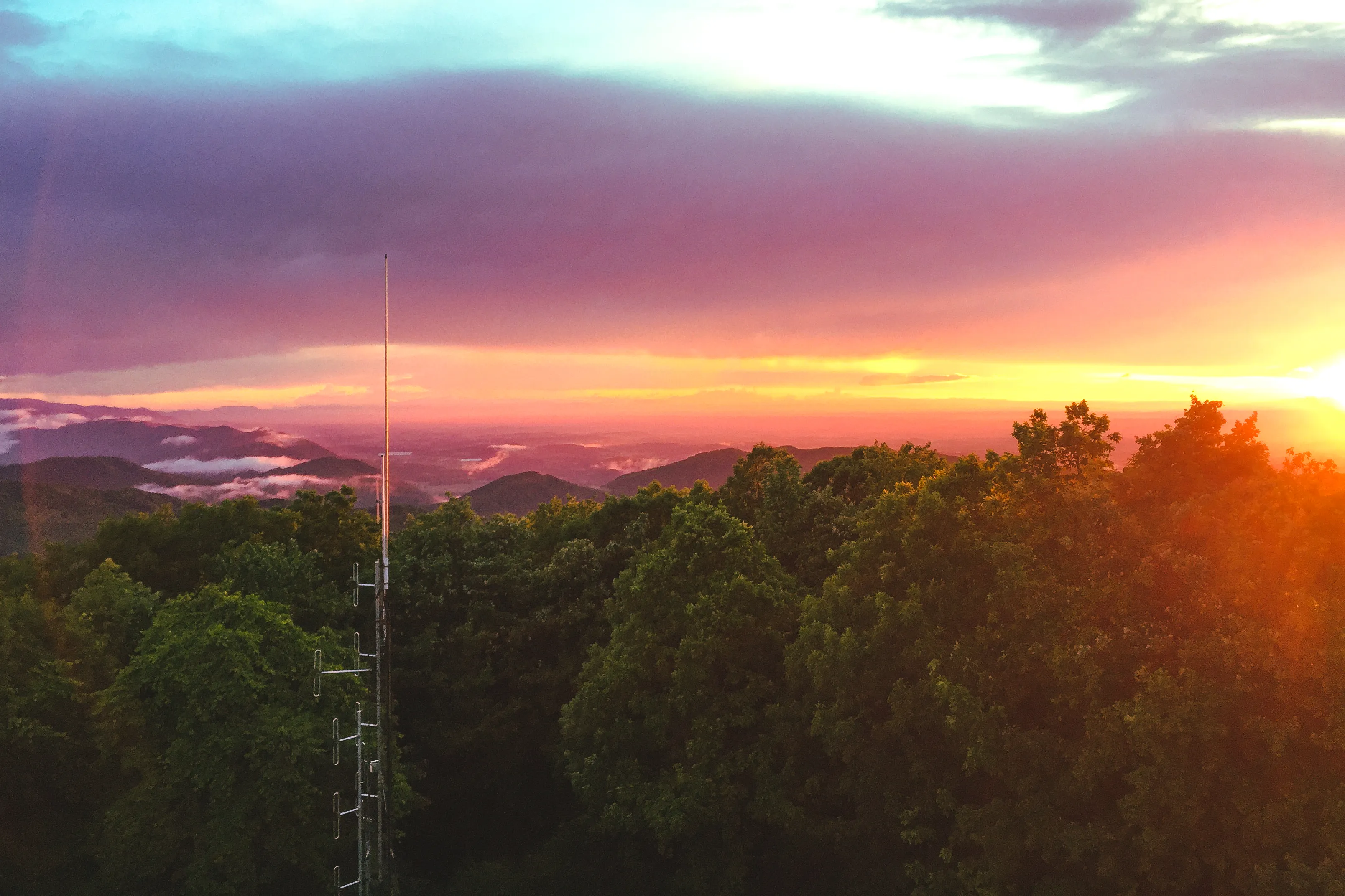 Pinnacle Mountain Fire Tower via Fire Tower Road