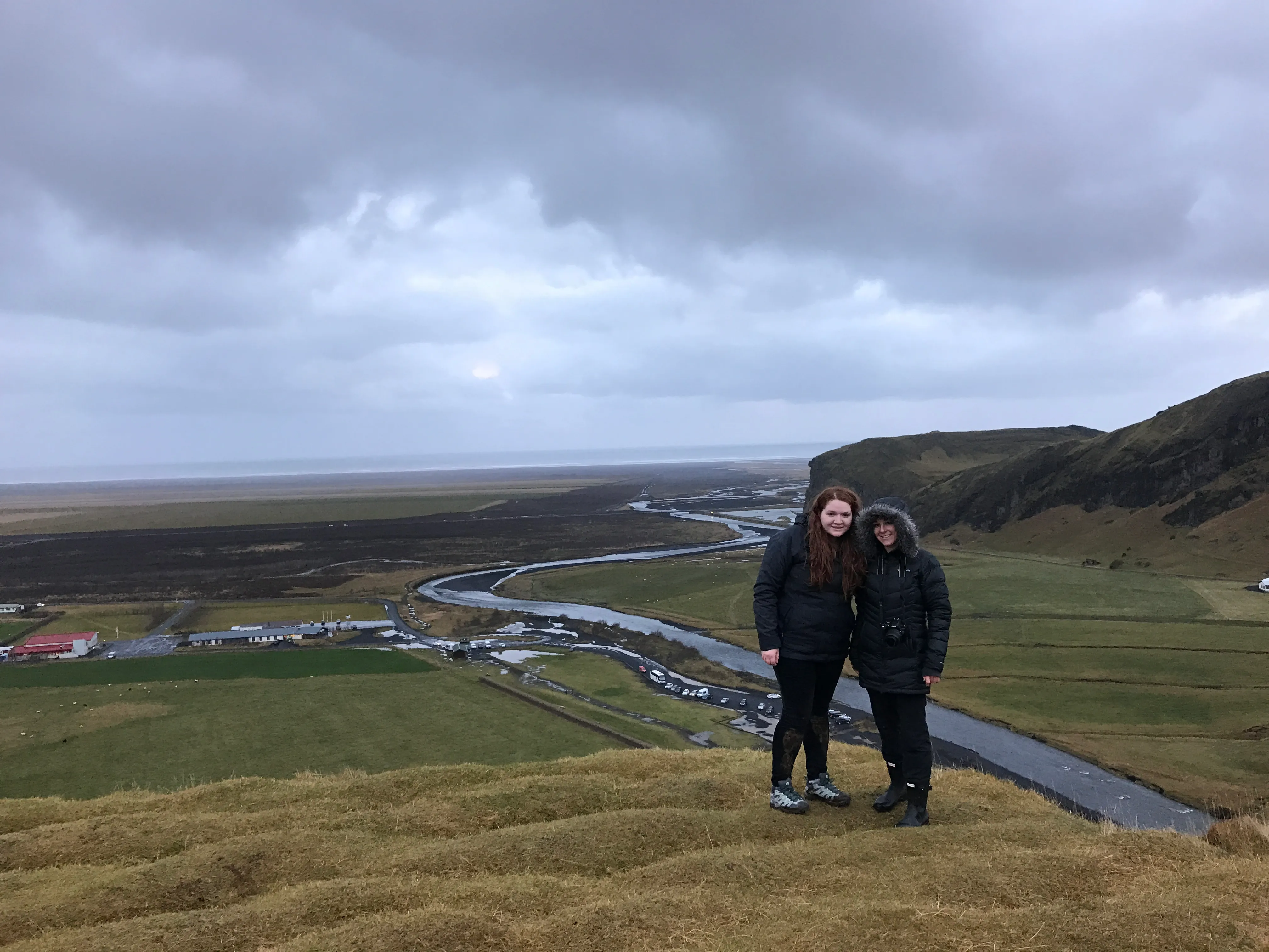 Climb the Skogafoss stairs and hit the hiking trail on top!  
