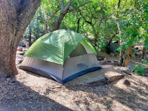 Camp at Buckeye Flat in Sequoia National Park 