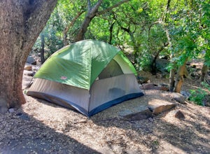 Camp at Buckeye Flat in Sequoia National Park 