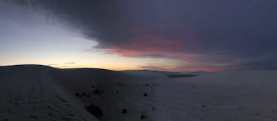 Solo Backcountry Camping at White Sands