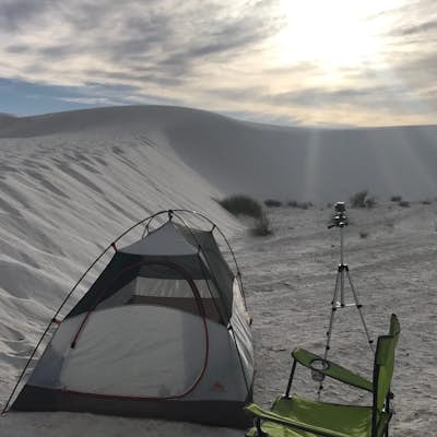 Solo Backcountry Camping at White Sands
