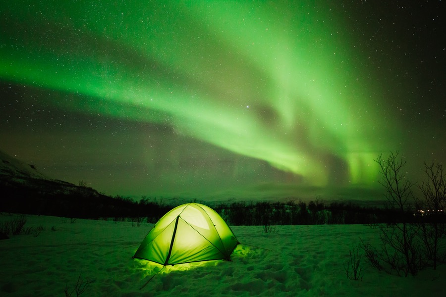 Sleeping Under The Northern Lights In Abisko National Park