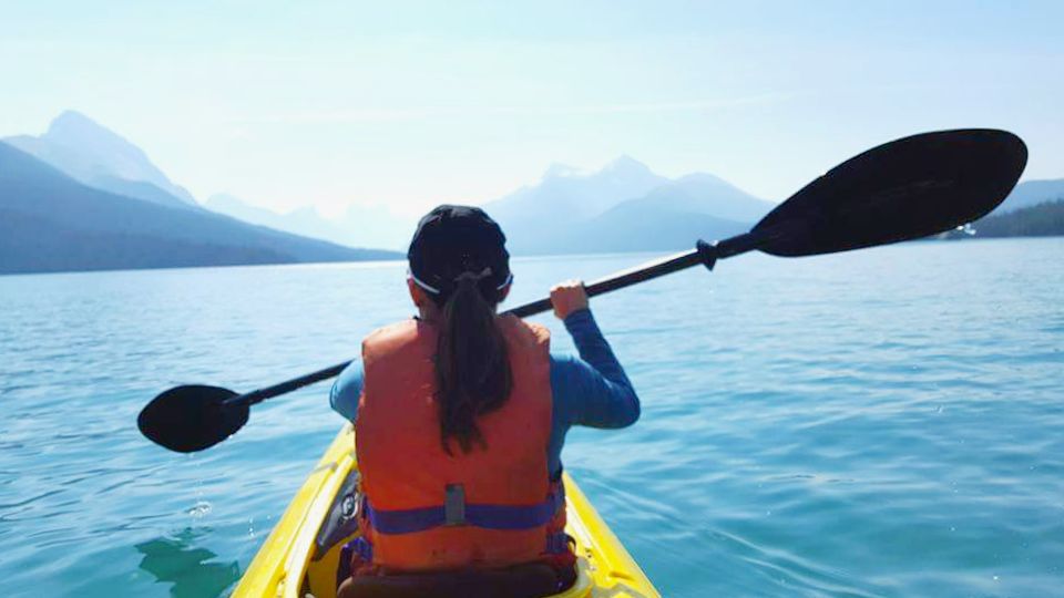 Kayak to Spirit Island in the Canadian Rockies