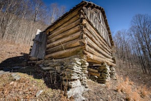 Hike along Basin Creek in Doughton Park