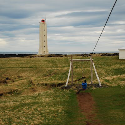 Photograph the Malarrif Lighthouse in Snæfellsjökull National Park