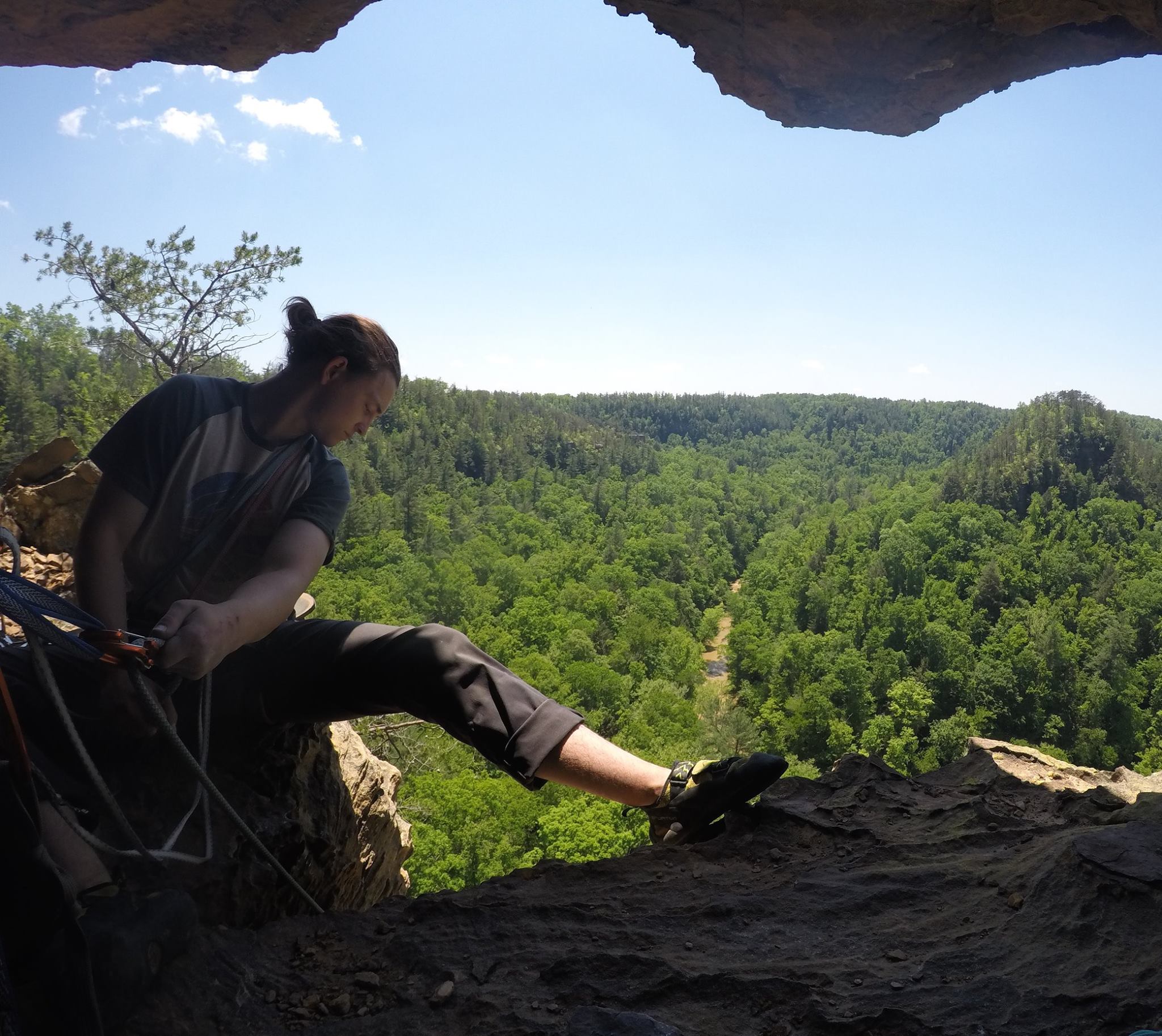 Rock Climb Foxfire at the Red River Gorge