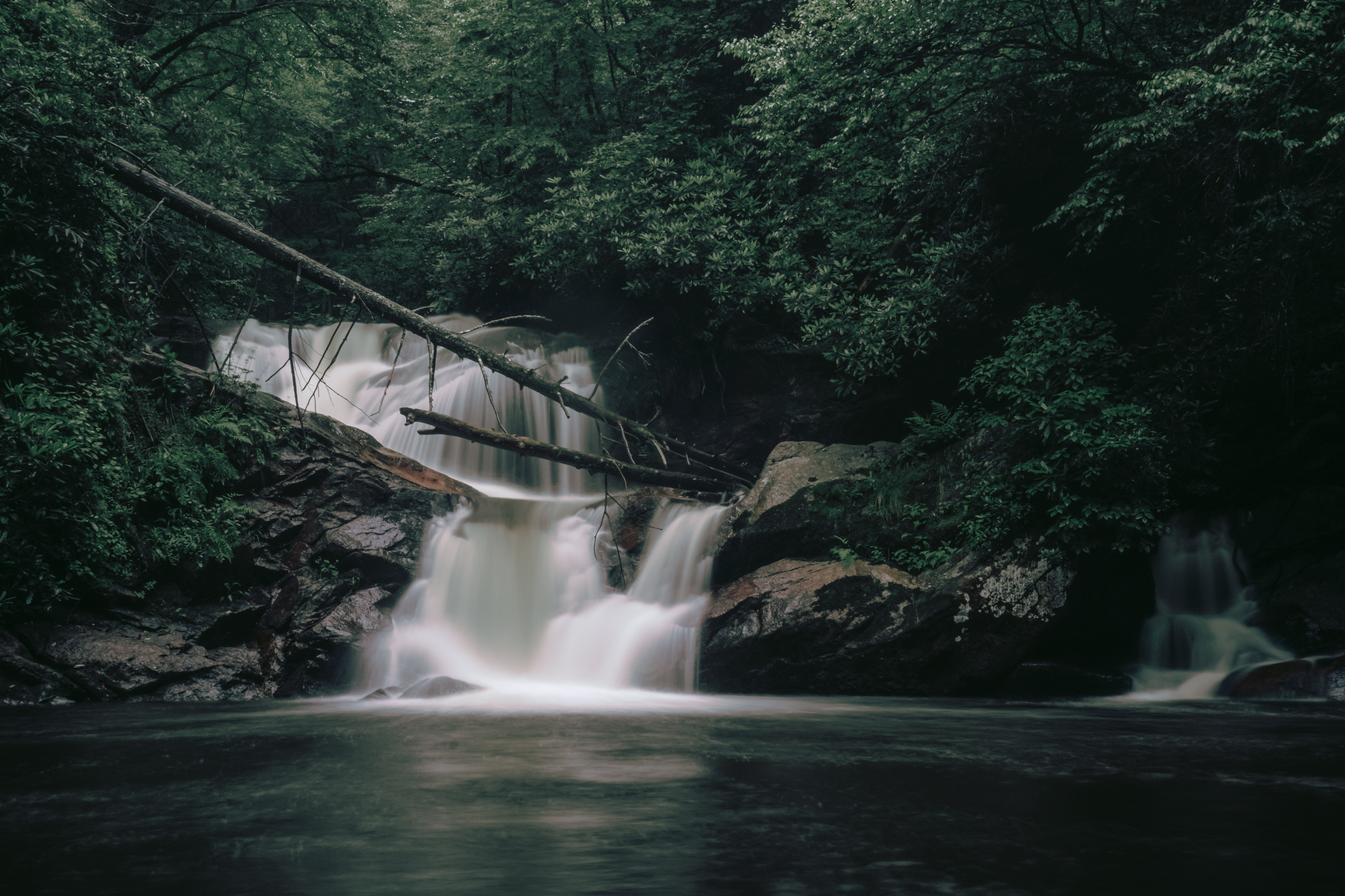 Hike and Traverse the Cables to Dennis Cove Falls