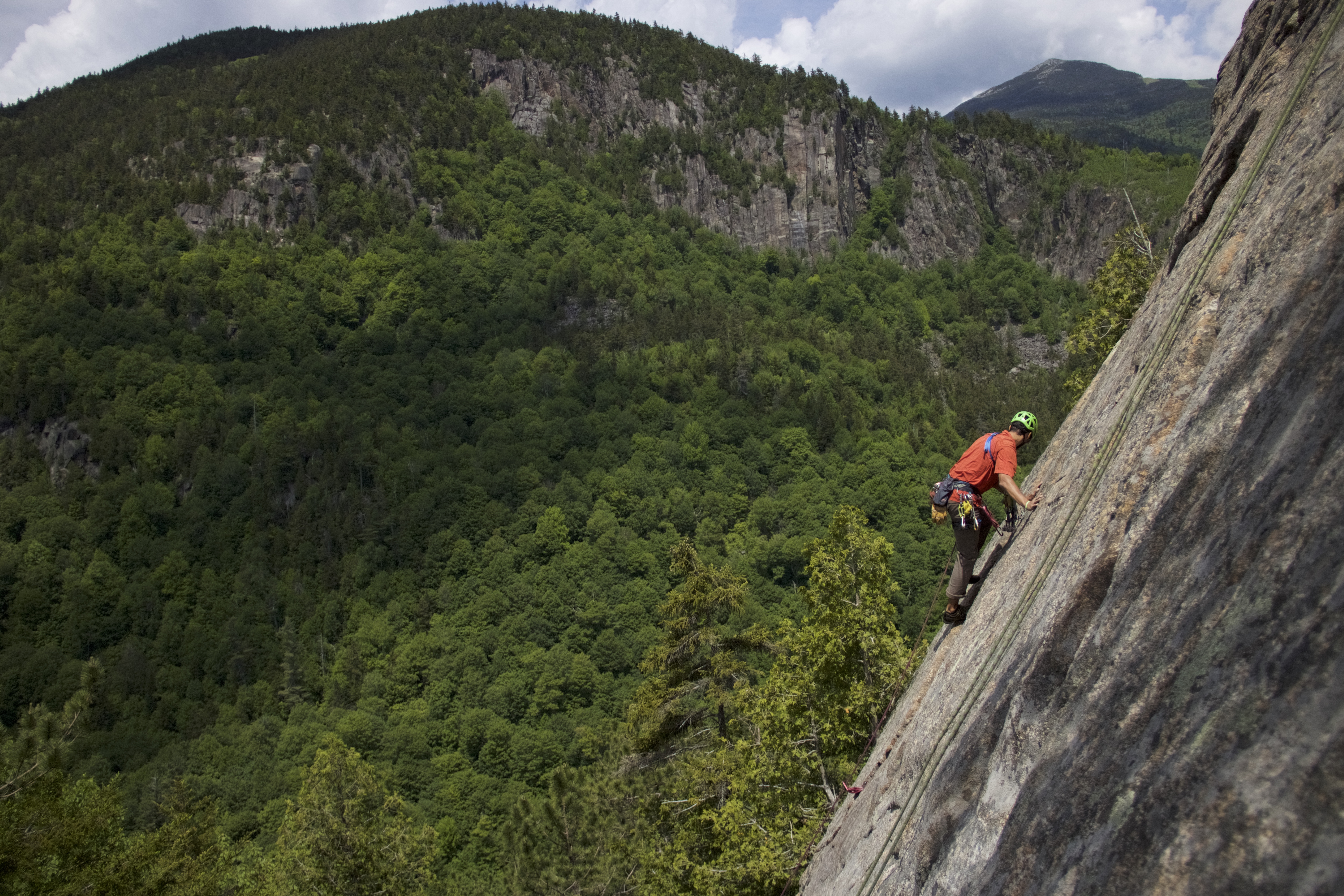 Rock Climb at Notch Mountain in the Adirondacks, Wilmington, New York