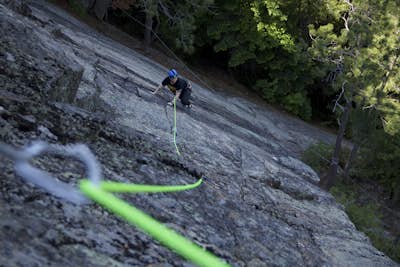 Rock Climb at Notch Mountain in the Adirondacks