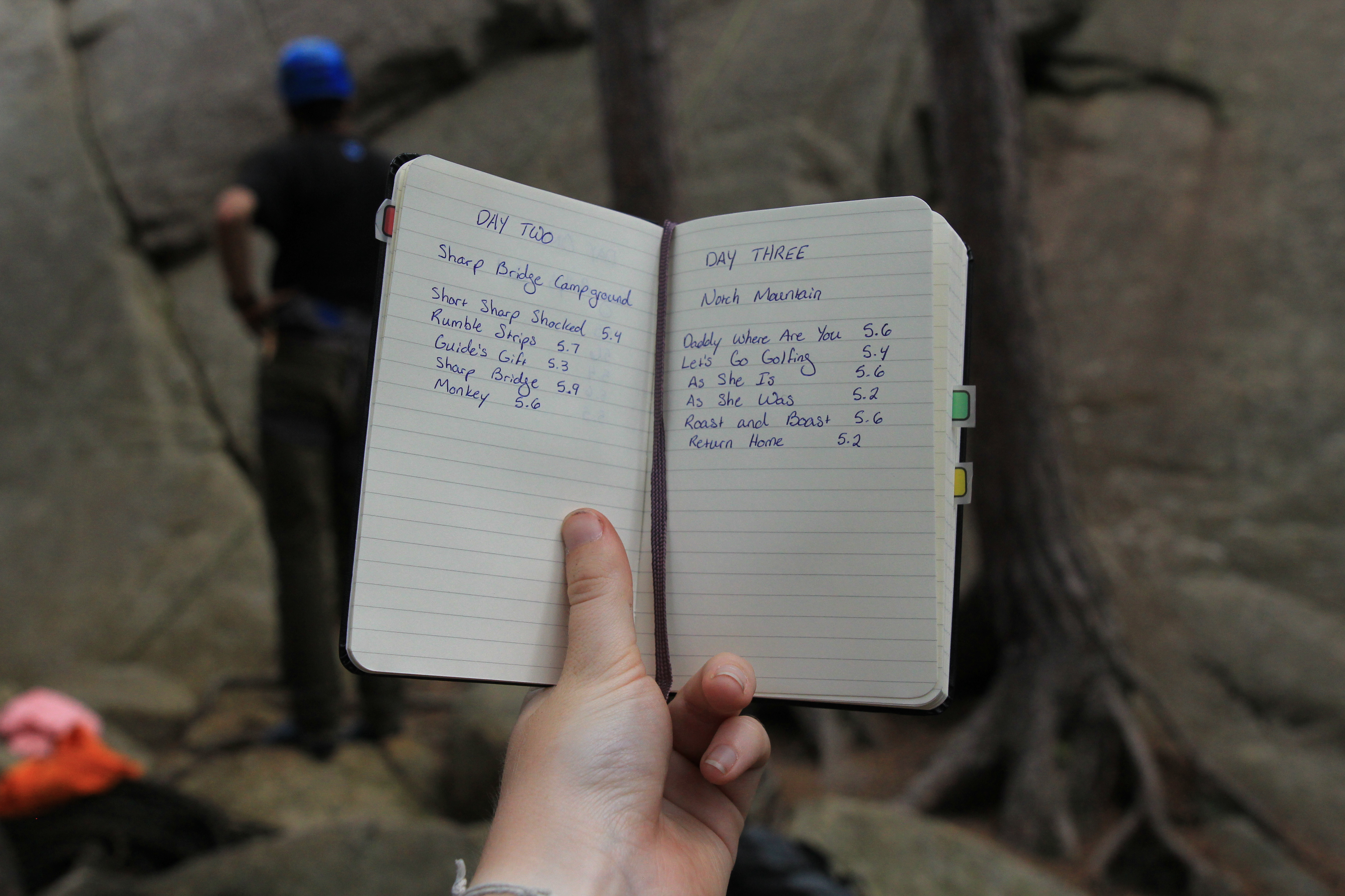 Rock Climb at Notch Mountain in the Adirondacks