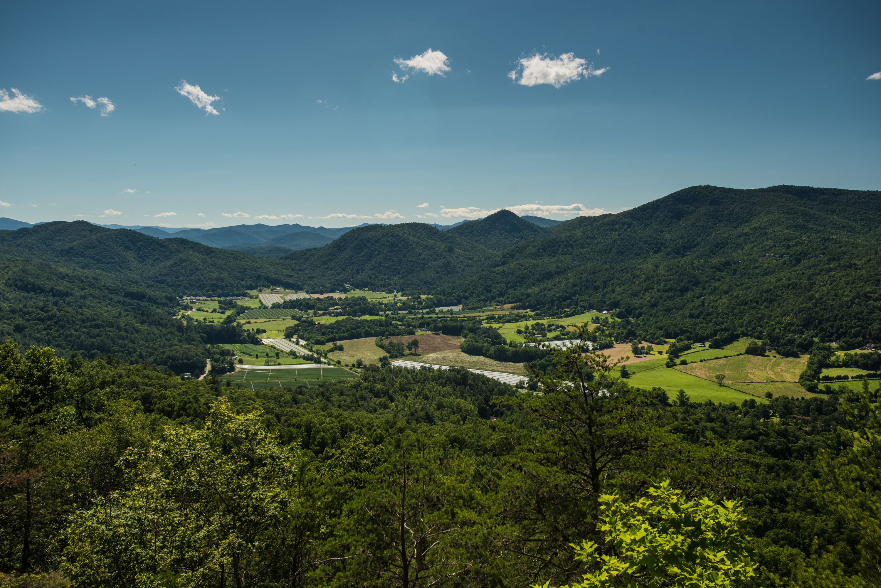 Hike the James E. Edmond trail to Lookoff Mountain Overlook, Clayton