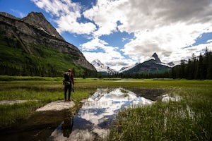 Gunsight Pass to Gunsight Lake Campsite